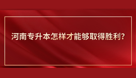 河南专升本怎样才能够取得胜利？.jpg